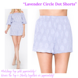 Lavender Circle Dot Shorts