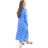 Blue Cotton Voile Island Girl Tunic with Pockets