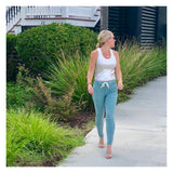 Sage Green Stretchy High Waisted Jogger Pants