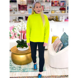 Lime Leilani Funnel Neck Sweater