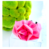 Pink or Black Flower Inspired Top Knot Headband