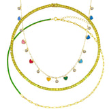 Hearts & Tennis Layering Necklaces