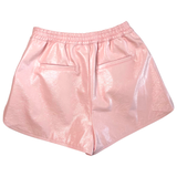 Easter Pink Leather Haviland Shorts