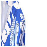Blue Ruffle Sleeve Eleuthera Dress