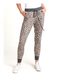 Leopard Print French Terry Jogger Pants