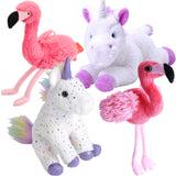 Unicorn & Flamingo Plush Lovies