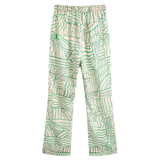 Green & Pink Woven Huntley Pant Set