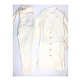 Ivory Pleated Hem Jacket OR Dress