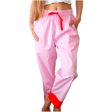 Pink or Lavender Poplin Cotton Zoe PJ Pants