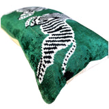 Handmade Piped Silk Velvet 16”x24” Large Lumbar Pillows