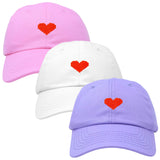 Pixilated Heart Valentines Hats