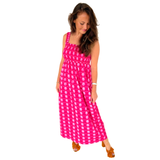 Fuchsia & Pink Bubble Dot Smocked Mallorca Dress