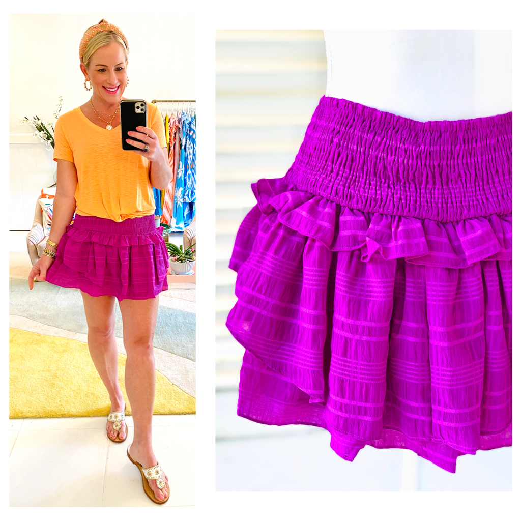 Tiered frill hem sales skirt