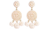 Beaded Disc Earrings