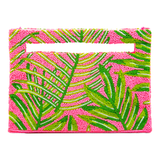 Flamingo Pink Palm Beach Handmade Bag
