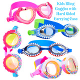 Kids Bling Goggles with Hard Sided Carrying Case