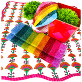 Handmade Metallic Rainbow Bags in 3 Colors