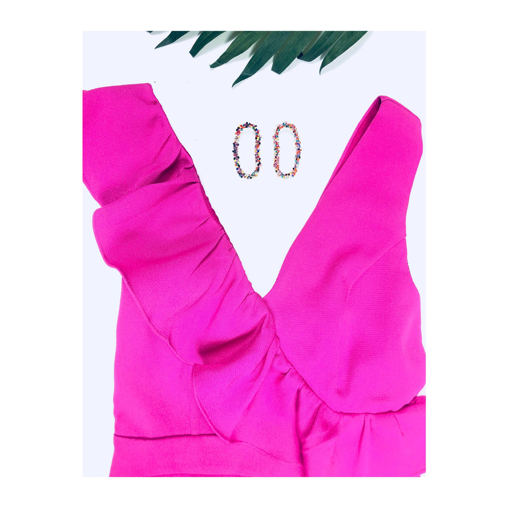 Bubblegum Pink Fringe Romper – Punchy Blonde LLC