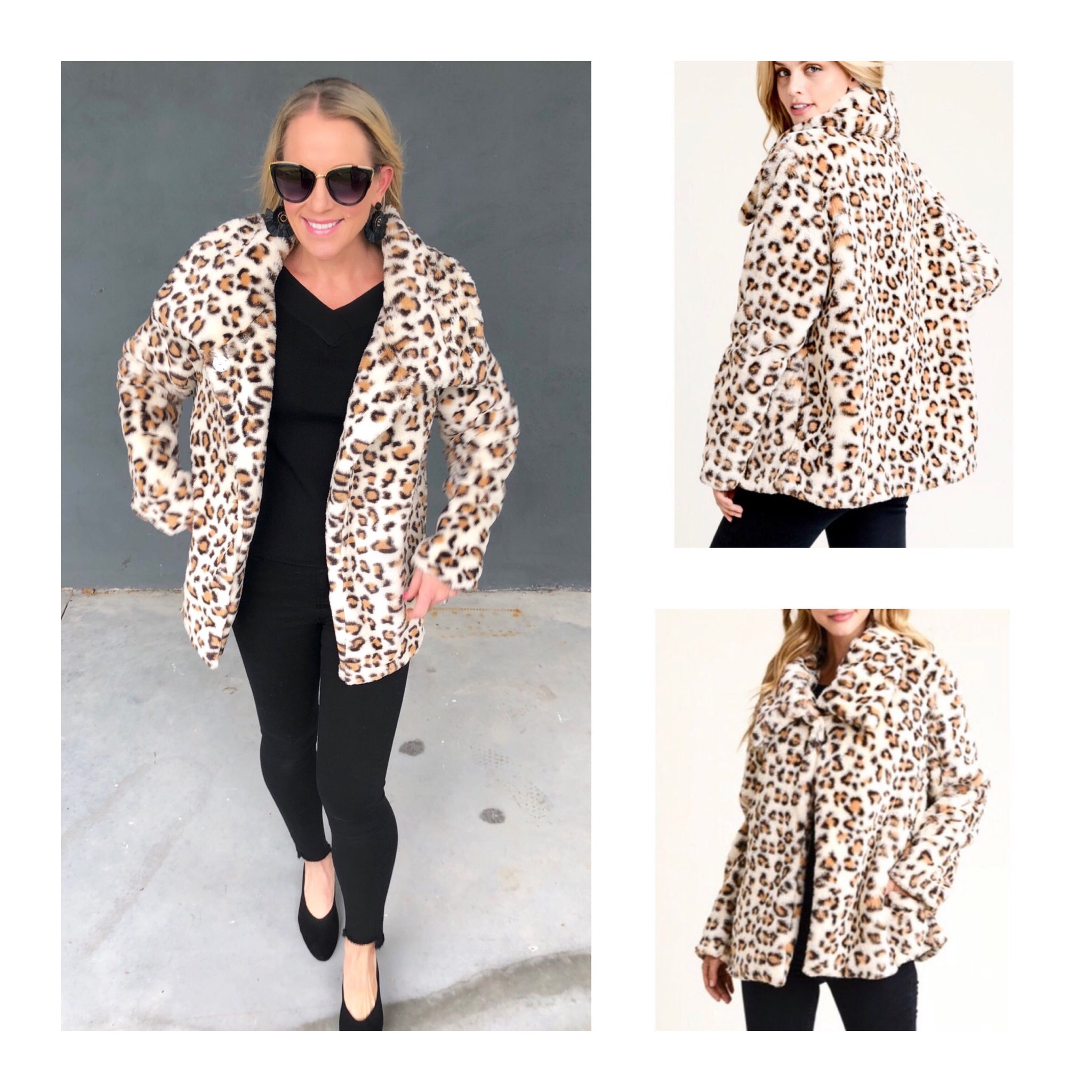 ジャケット・アウター Convertible Faux Fur Tippet Coat petale Arielle Cropped Faux-Fur Jacket | GUESS
