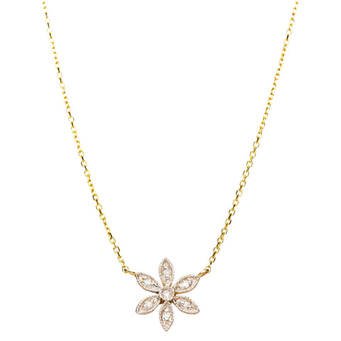 Buy CLARA Sterling Silver Rhodium Plated Daisy Pendant Necklace with Chain  Gift for Women and Girls online