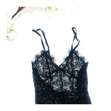 Black Lace Layering Bodysuit