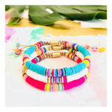 Stackable Confetti Disc Bracelets