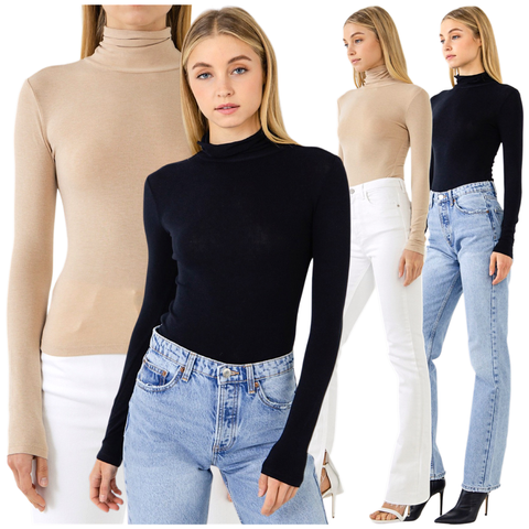 Thin Fine Knit Layering Lane Staple Top