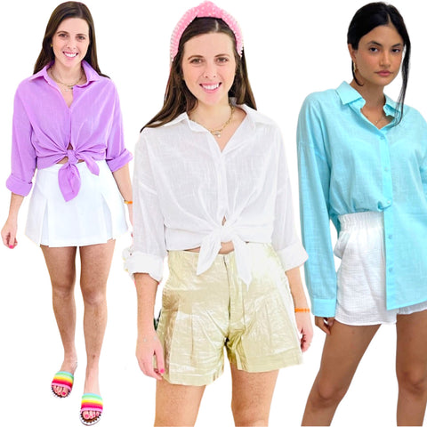 Candy Colored Linen Hershel Shirt