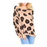 Leopard Fuzzy Knit Sweater