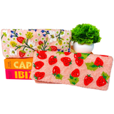 Handmade Fold-over Strawberry Clutches in 2 Styles