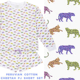 Peruvian Cotton Cheetah PJ Short Set