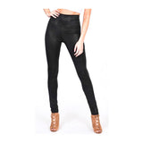 Snake Embossed Faux LEATHER High Waisted Leggings