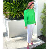 Green Soft Knit Mock Neck Marisa Sweater