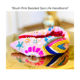 Blush Pink Beaded Sea Life Headband