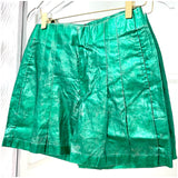 Green Foil Organic Linen Frida Button Down Top, High Waisted Shorts & Pants