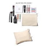 Canvas Lash & Lips Makeup Bag