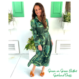 Green on Green Belted Garland Dress