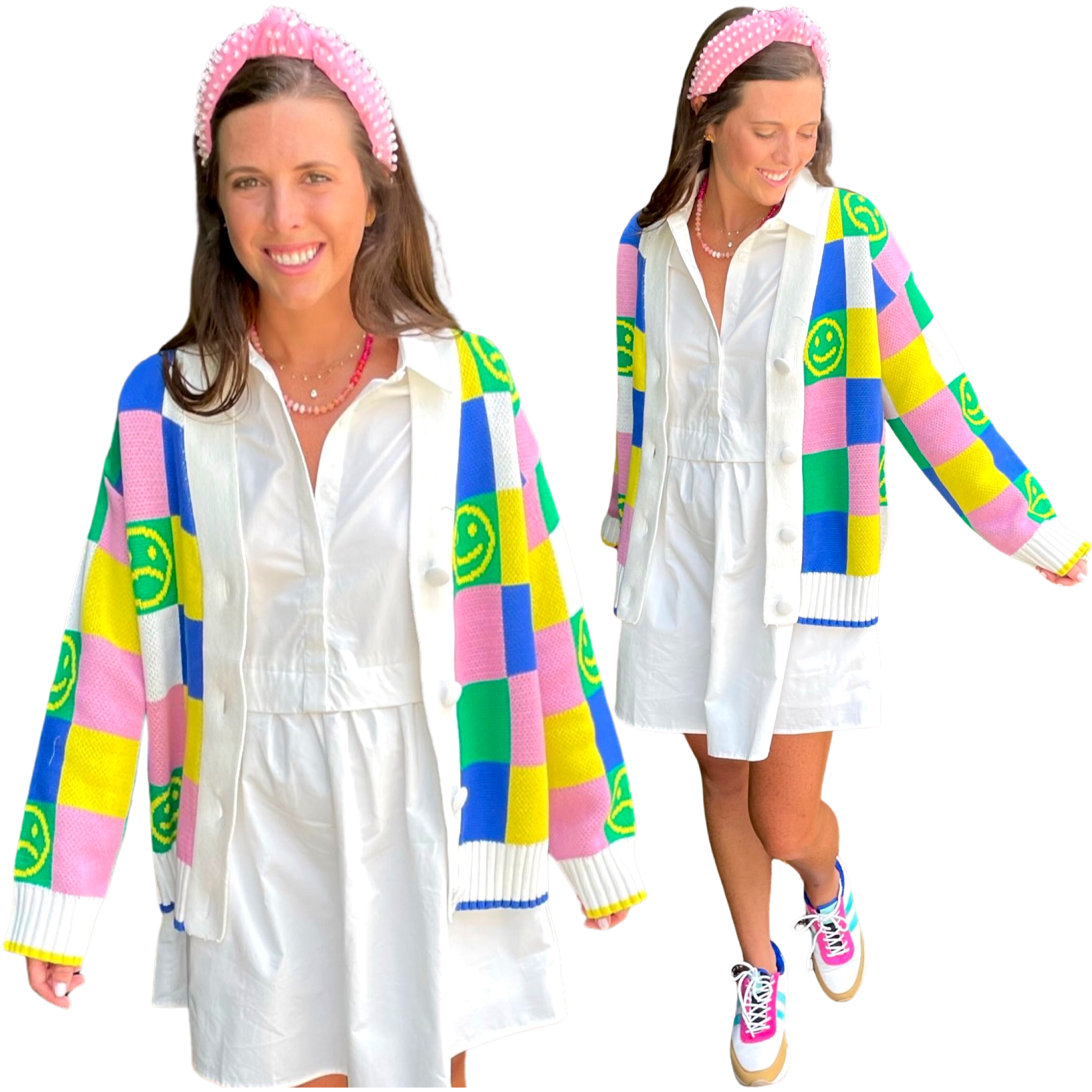 Ameri LITTLE FUNNY FACE KNIT CARDIGAN 美品 Ameri 】LITTLE FUNNY FACE KNIT CARDIGAN