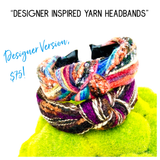 Designer Inspired Yarn Top Knot Headbands