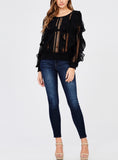 Black Frill Sweater