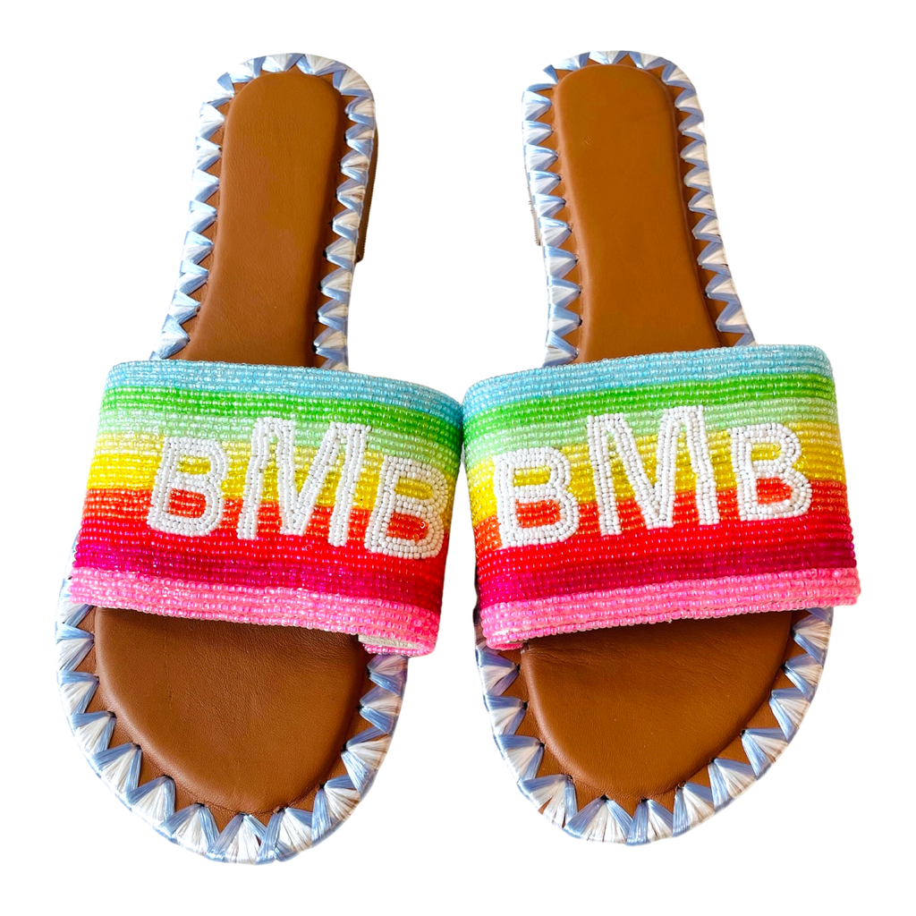 Beaded market slide 2024 sandal