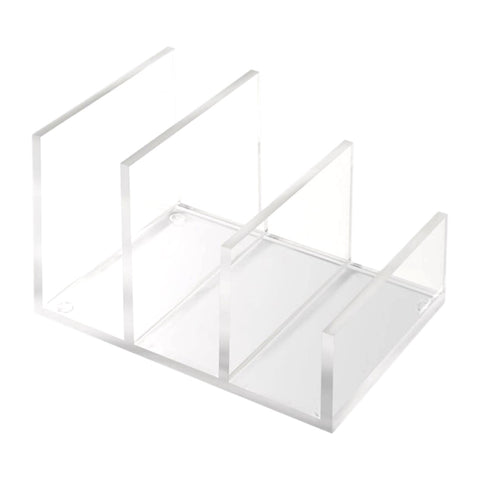 Solid Cut Acrylic Collator Bookends + Jewelry/Headphone Stand + Easel + Standard Collator