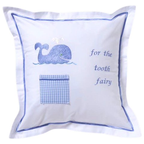 Hand Cross Stitched TOOTH FAIRY Pillows with Pocket (Pillow Insert Included)