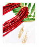 Multi Strand Beaded Necklaces in 6 Colors