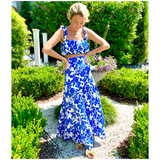 Blue Floral Blakely Skirt Set (sold together)