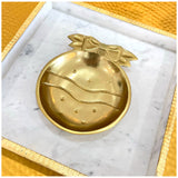 7” Christmas Ornament Bowl & 17” Gold Hammered Splash Tray