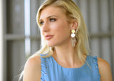 Silver OR Gold Baltic Crystal Drop Earrings