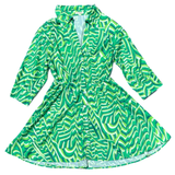 Green on Green Fit & Flare Delic Dress