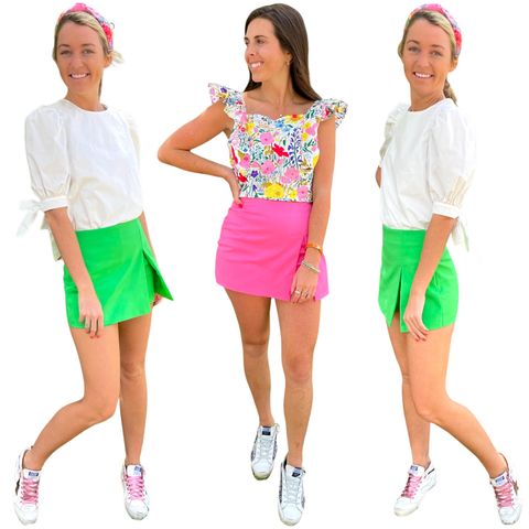 Masters Green or Bubblegum Pink Ansley Skort