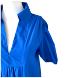 Royal Blue Puff Sleeve Lowell Dress